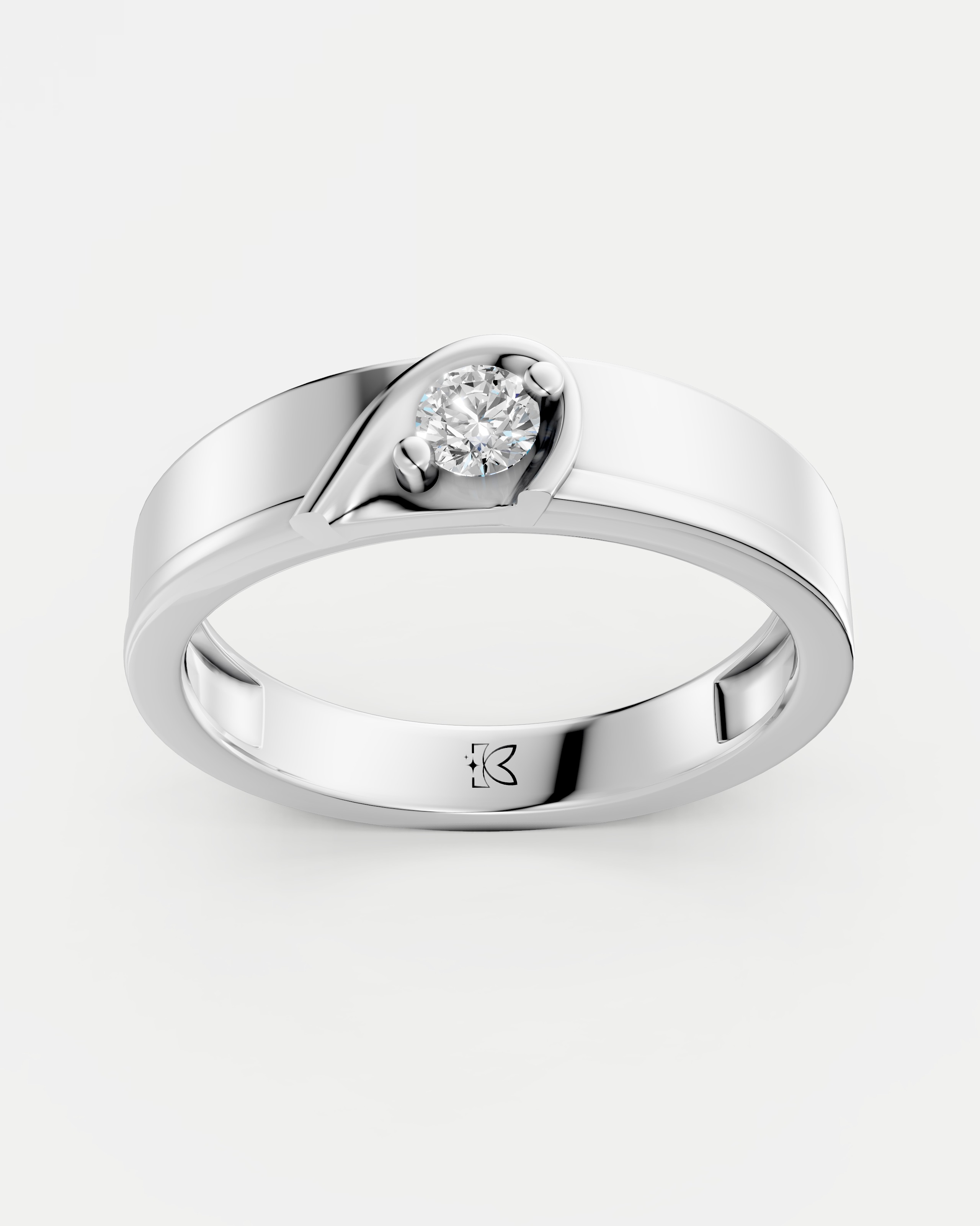 Radiance Nova Solitaire Lab Grown Diamond Couple Ring