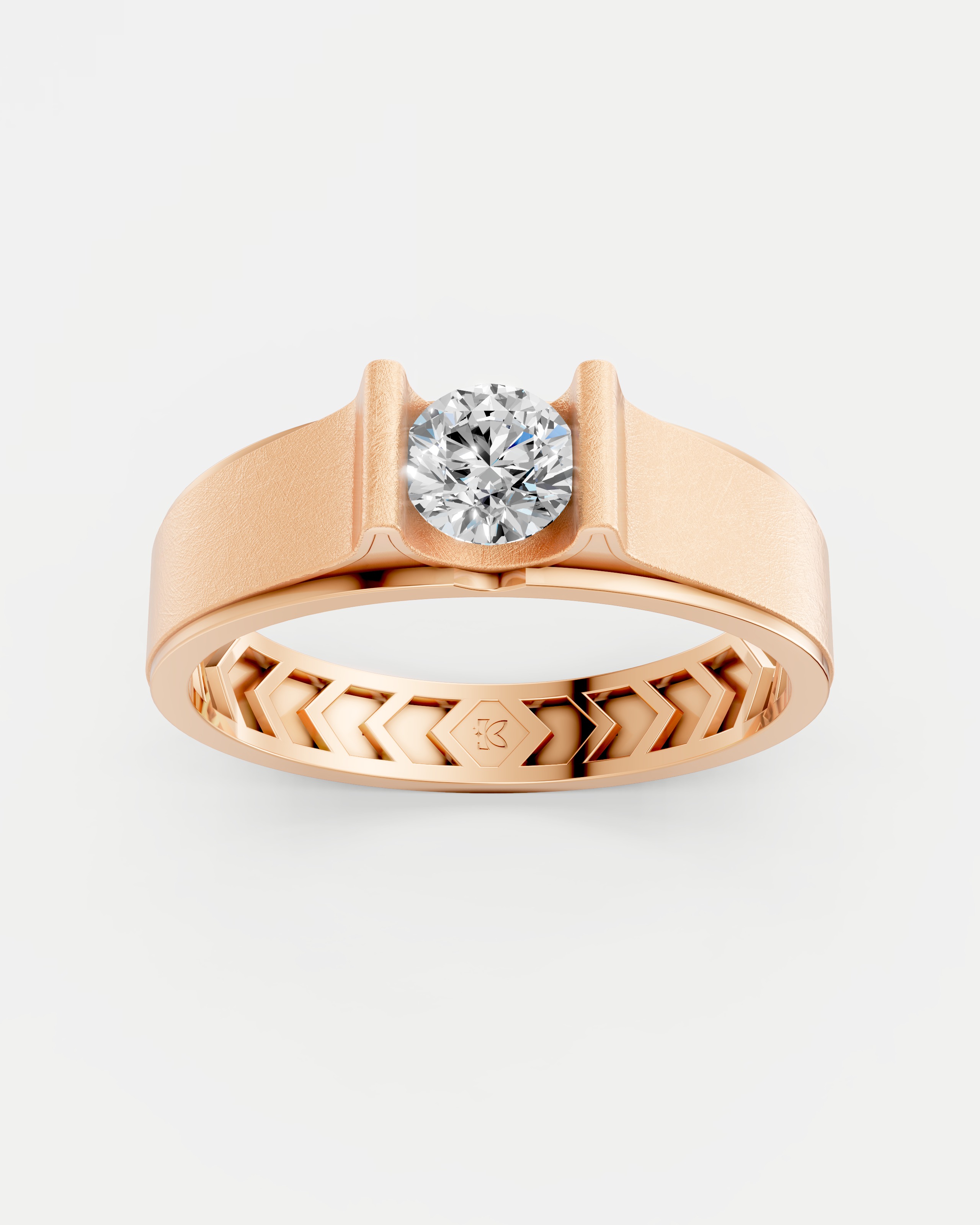 Radiance Pearl Solitaire Lab Grown Diamond Couple Ring