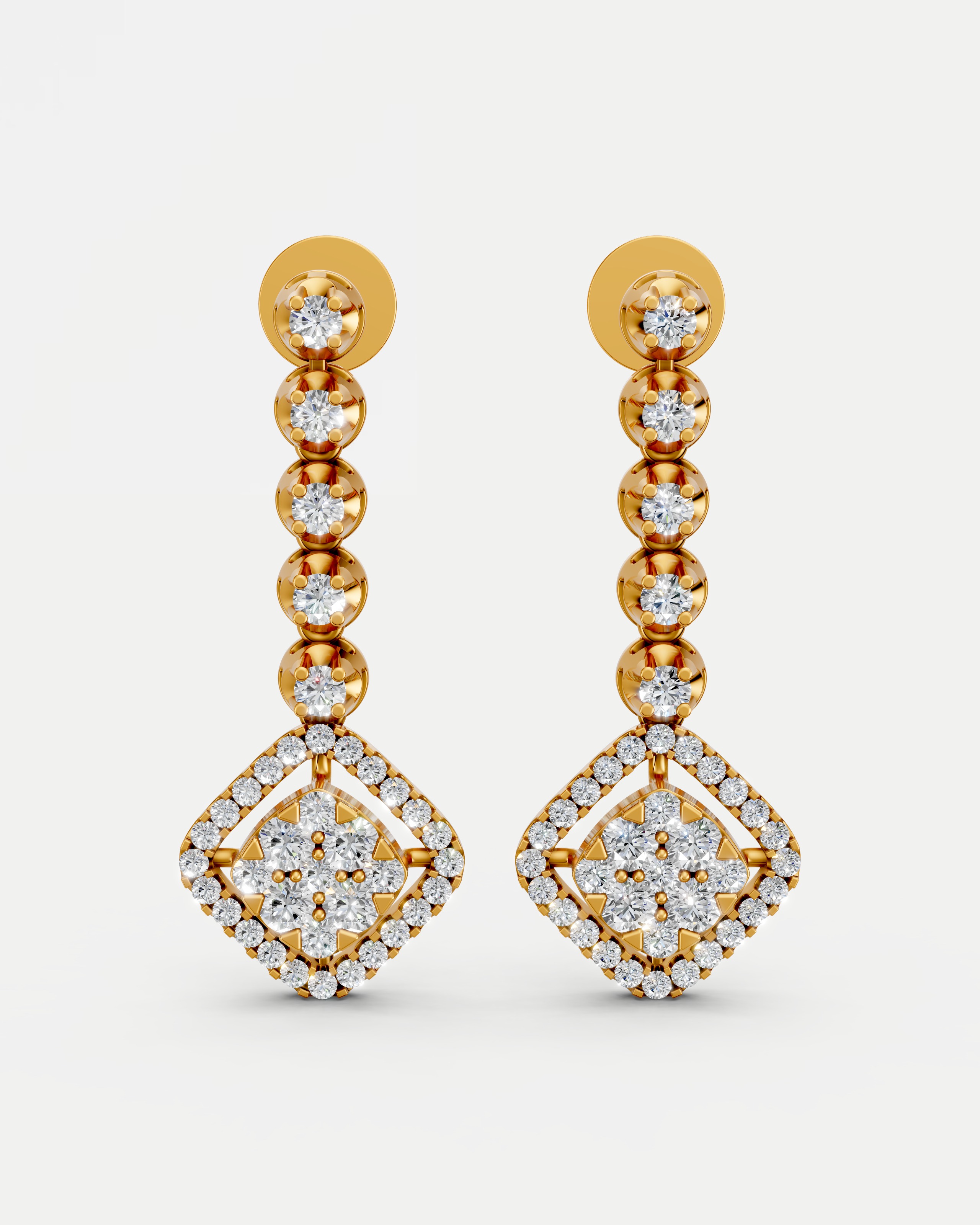 Eternity Riviera Lab Grown Diamond Necklace Set Earring