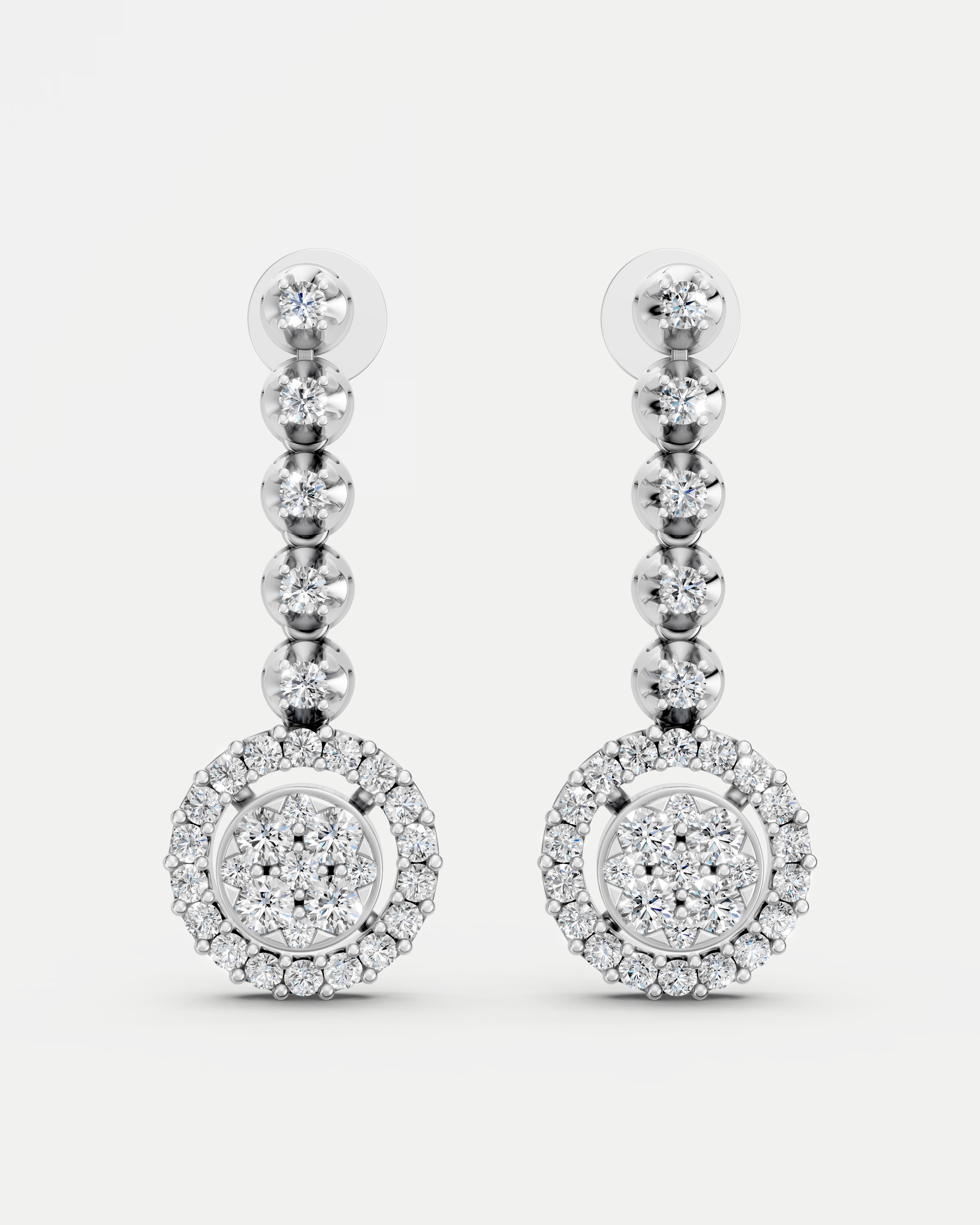 Endless Riviera Lab Grown Diamond Necklace Set Earrings