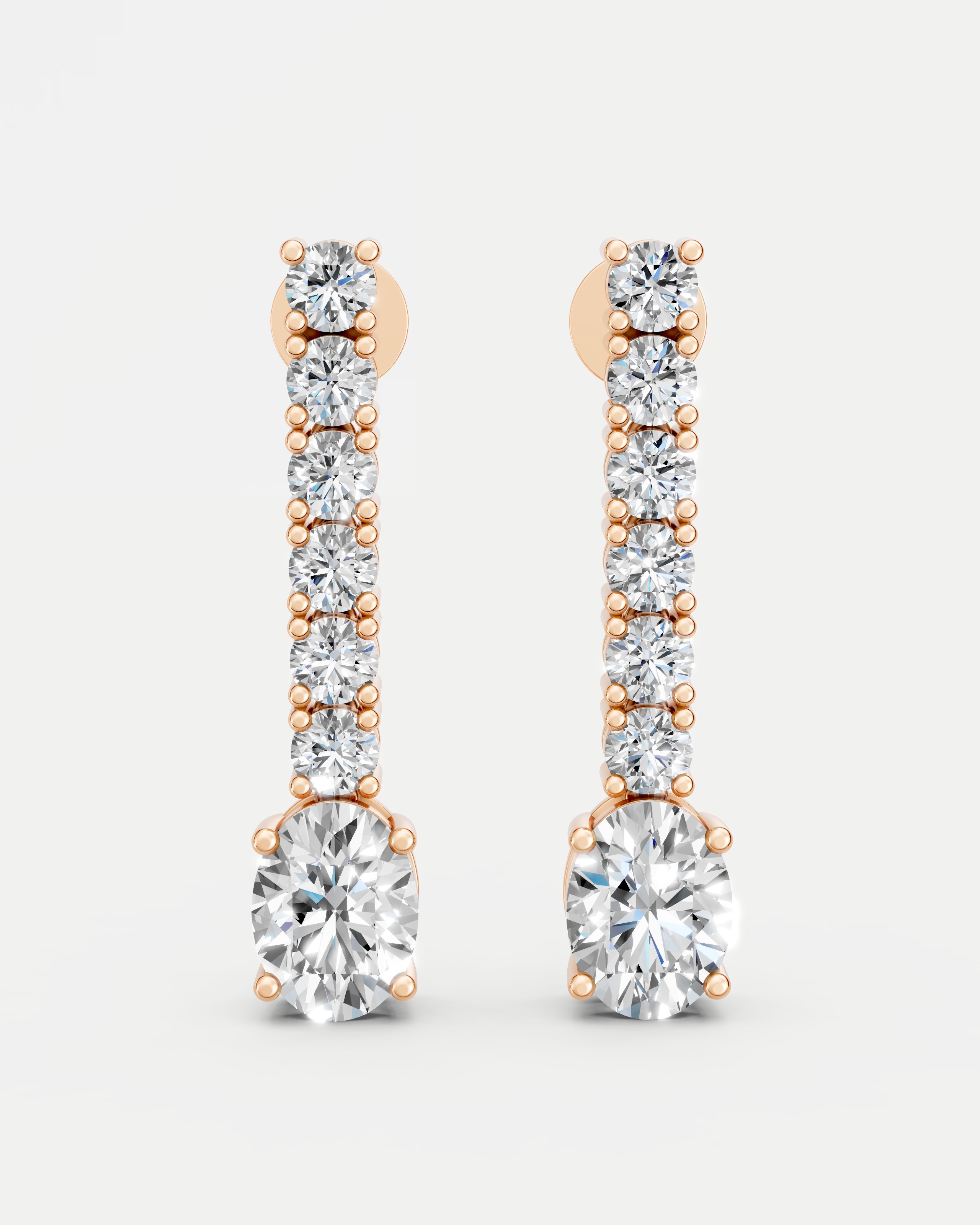 Noble Solitaire Lab Grown Diamond Necklace Set Earring