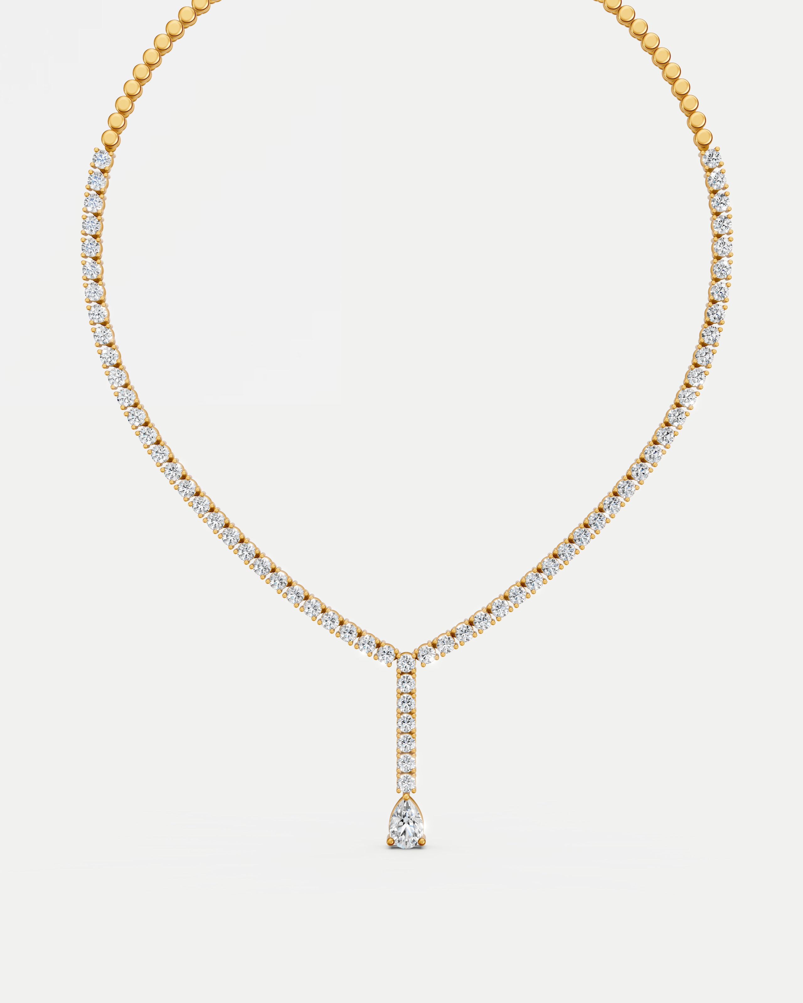 Estate Solitaire Lab Grown Diamond Necklace Set