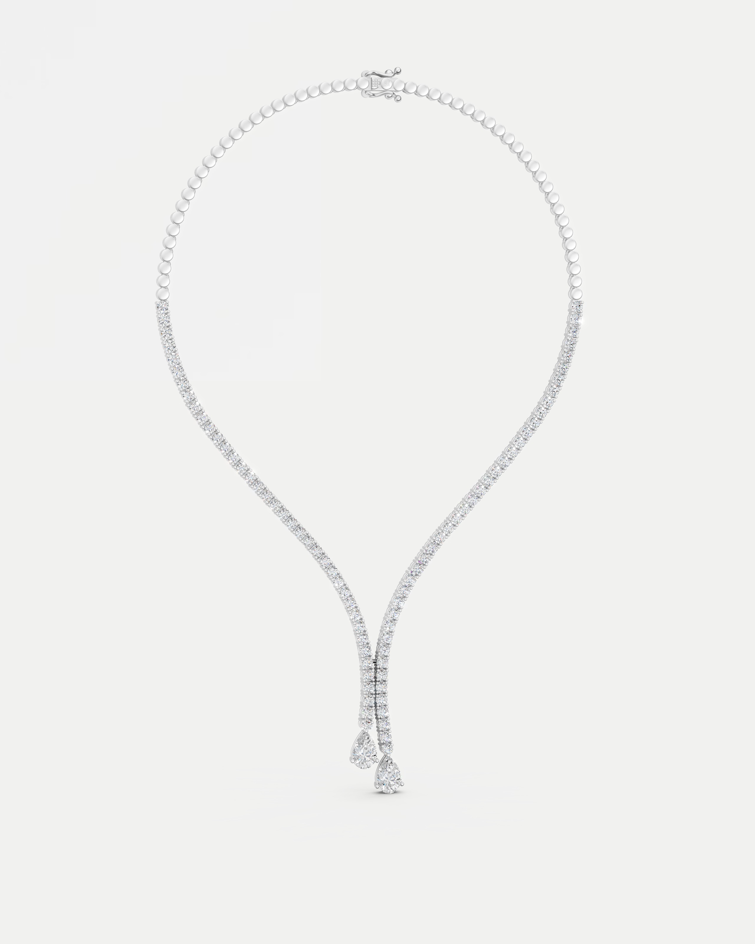 Grandeur Floral Lab Grown Diamond Necklace Set