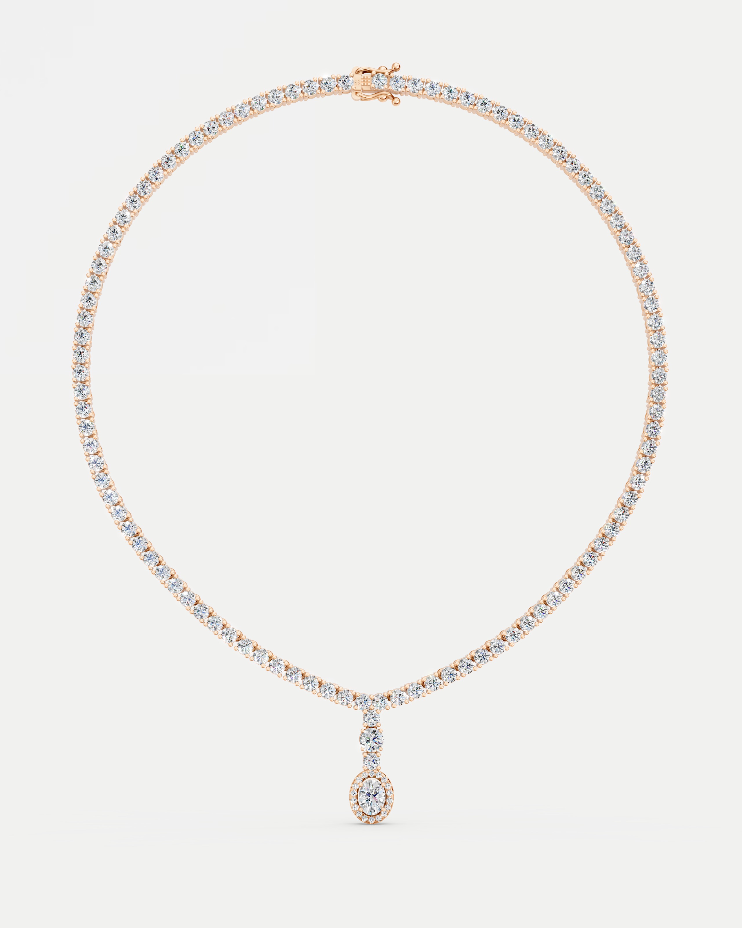 Palace Solitaire Lab Grown Diamond Necklace Set