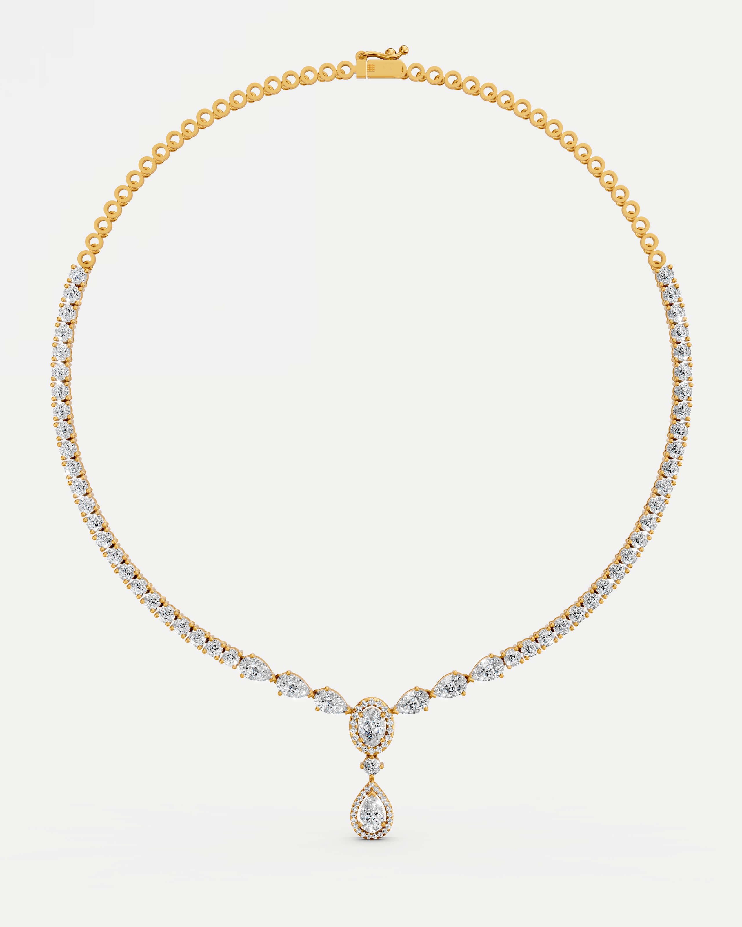 Empress Muse Cluster Lab Grown Diamond Necklace Set
