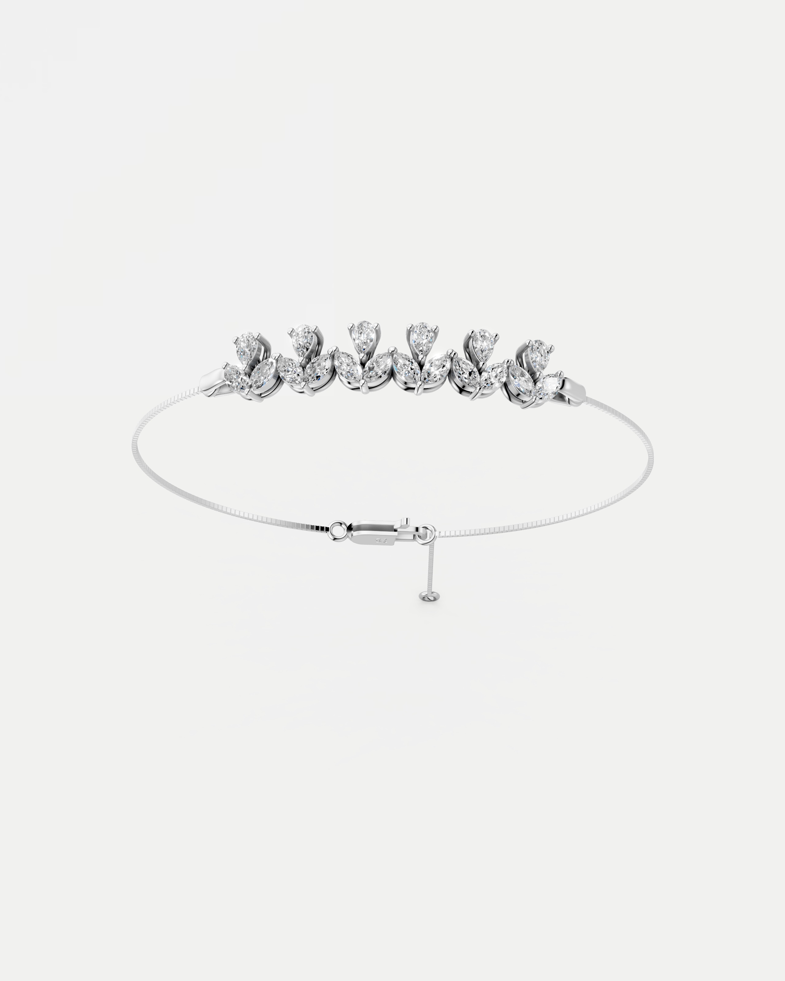 Marigold Floral Lab Grown Diamond Bracelet