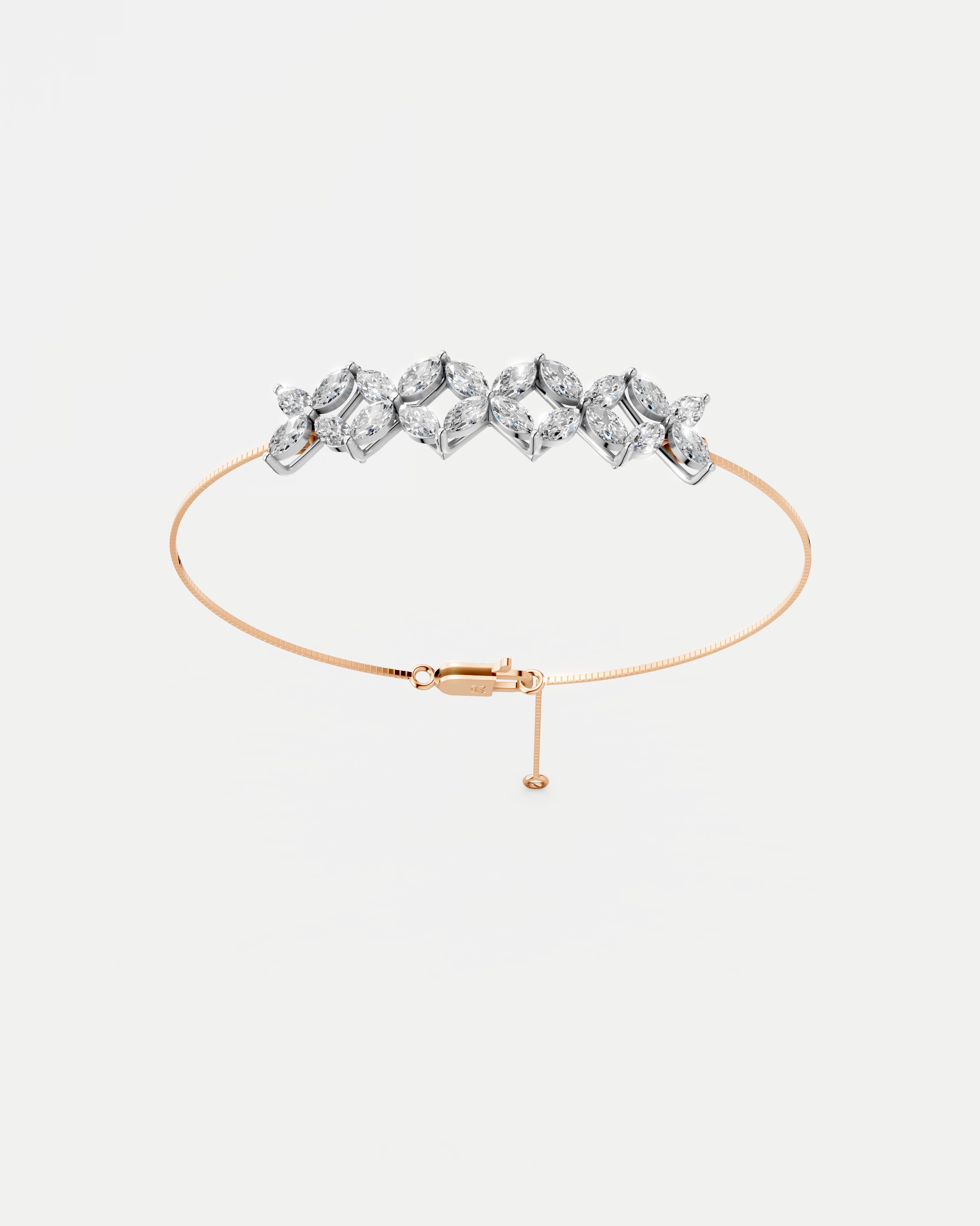 Baroness Floral Lab Grown Diamond Bracelet